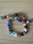 30  Multicolor Mixed Lampwork Heart Beads 12mm - Assorted  Diy Jewelry Making