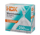 500-count Waste Trash Liner Bag Clear Garbage Bag 10 Gallon  2 Box Of 250 Bags