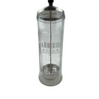 Vintage Kings Research Barbicide Glass Disinfectant Jar Barber Shop Comb Jar