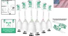 Gentle Cleaning 6-pack Sonicare Replacement Heads With Travel Caps Included