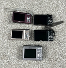 Lot Of 5 Nikon Coolpix Digital Cameras Plum S3000 S210 P4 Vr For Parts   Repair