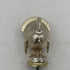 Vintage Metal Thanksgiving Turkey Shoot Trophy Topper 1970s Hood Ornament 4 5 