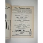 My Fair Lady Playbill Julie Andrews August 1957 Hellinger Theatre Loewe Mulhare