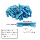 200pcs Heat Shrink Wire Connectors Electrical Crimp Marine Automotive Terminals