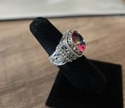 Artisan Collection Of Bali 5 4ct Pink Azotic Quartz Sterling Silver Ring Sz 6