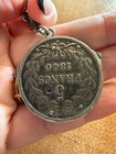  Antique Eloi Pernet France Coin Knife 1840 Silver 5 Francs Pocket Multi Tool 