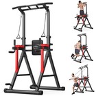 Indoor Pull Up Bar Power Tower Dip Station Strength Training Equipment Home Gym