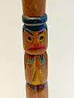 Fine Old Northwest Coast Salish Or Nu-chah-nulth Indian Totem Candlestick  1890s