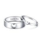 Matching Heart Promise Rings For Couples I Love You Engagement Wedding Ring B   