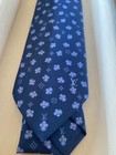 New Louis Vuitton Vivienne Swing Monogram Silk Tie Navy Blue Lv Necktie 6178ak