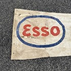 Vintage Esso Airport Advert Canvas Wind Sock 7 3  X 2 3  Rare Fuel Ad Aviation