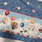 Nwot Springs Industries Bjt Blue Jean Teddy Bear Curtain Valance Balloons 90s