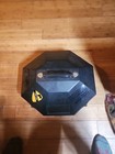 Hard Shell Hinged Cowboy Hat Storage Travel Box Carrying Case Black
