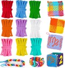 504 Pcs Weaving Loom Loops Refill For 6-10 Inch Potholder   Elastic Diy Arts    