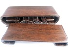 Gz366- Lovely Small Iron Wood Stand For Netsuke Or Curios Or Snuff Bottles
