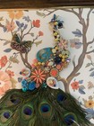 One Of A Kind Framed Jewelry Embellished Framed Baby Girl  Peacock Wall Art