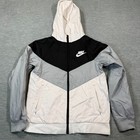 Nike Windrunner Full Zip Rain Jacket Boys Large Colorblock Big Swoosh Logo