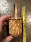 Vintage Miniature Nantucket Basket Signed By Marilyn Haug