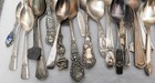 Mixed Lot Of Vintage Silverplated Spoons Souvenir tableware 