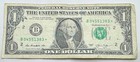 2013  1 Dollar Star Note - Duplicate Serial Number- B04551383  - One Dollar Bill