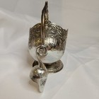 Vintage Tableware Leonard Silver-plated Sugar Bowl Scuttle Scoop Dish Japan 50s