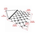 4x4ft Drag Harrow Tines Chain For Atv Utvs Leveling Lawn Tractors Garden Towing
