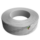 Phone Cable 300ft Rounded White Roll  100 M - 328 Ft  4x1 0 4 Reel Round Telepho