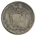 Costa Rica 1875 G w  Silver 25 Centavos  6 15 Gr   24 22 Mm Fine Km-106