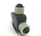 5 Pin Dual Female M12 To Male M12 Splitter