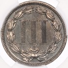 1884 3cn Cacg Pr65 Proof Three Cent Nickel