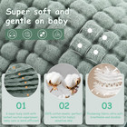 Muslin Burp Cloths 6 Pack - 20  X 10  - Ultra Soft   Absorbent  6-layer 100  Cot