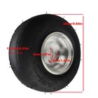 1 2x 10x4 50-5 Go Kart Front Slick Wheel Rim Tire 5  Drift Trike Racing Cart Atv