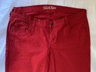 Old Navy Rockstar Jeans Women s 18r Red Skinny Stretch Casual Denim Pants