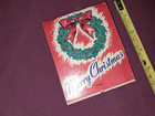 Vtg  Giant Feature Matches Seasons Greetings Matchbook Hotel Plymouth Nyc 1940s
