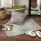  Woven Rag Rug Collection Recycled Yarn Variegated Rustic Stripe  2x3   