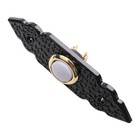 Sleek Black Zinc Alloy Doorbell Push Button With Illuminated Led Light