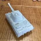 Marx Battleground desert Fox - Light Gray German  Tank - 351 Soft Plastic