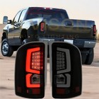 Black Housing Smoke Chevy Silverado 2007-2013 1500 2500hd 3500hd Led Tail Light