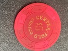  5 Center Fold  Casino Las Vegas 1975 1st Edt   5 00 Gaming  Poker Casino Chip