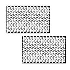Car Rear Tail Light Stickers  Y Grid Graphic Diy Self Adhesive Tint 2 Pcs Black