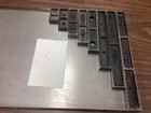 Antique Metal Letterpress Furniture Lot Of 8 Assorted Sizes - Lot E