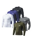 2pcs Men s Compression Shirts Long Sleeve Workout Gym T-shirt Sports Undershirts