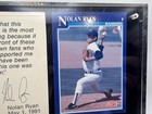 Nolan Ryan 7th No-hitter Commemorative Ticket   Card Framed Display 1991
