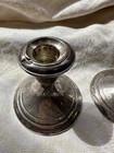 Vintage Pair Gorham Sterling Silver  661 Weighted Candle Holders Candlesticks
