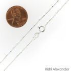 925 Sterling Silver Ball Bead Diamond Cut Chain Necklace  925 Italy All Sizes