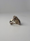 Vintage Southwestern Sterling Silver Turquoise Statement Ring  Size 10 5