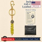 Orisylumen 12 Zodiac Signs Crystal Keychain  Natural Stone Astrology Bag Charm 