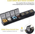 Large Monthly Pill Organizer 28 Days Portable One Month Pill Box Weekly Case