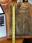 Native American Repose Indian Head On Copper Framed