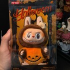Authentic Popmart The Monsters Labubu Pumpkin Halloween Bat Bloomers Plush Doll